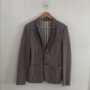 Zara Man Textured Men’s Cotten Grey Blazer Jacket Small